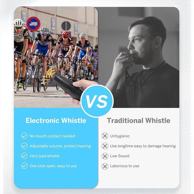 Electronic Whistle With Push Button Adjustable Volume Tone For Coaching And Safety 7