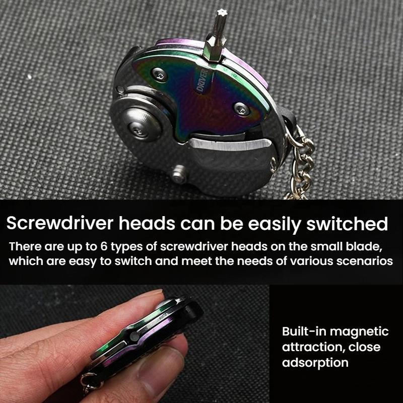 Compact EDC Multi Tool Knife With Screwdriver Bottle Opener Stainless Steel Pocket Tool 5