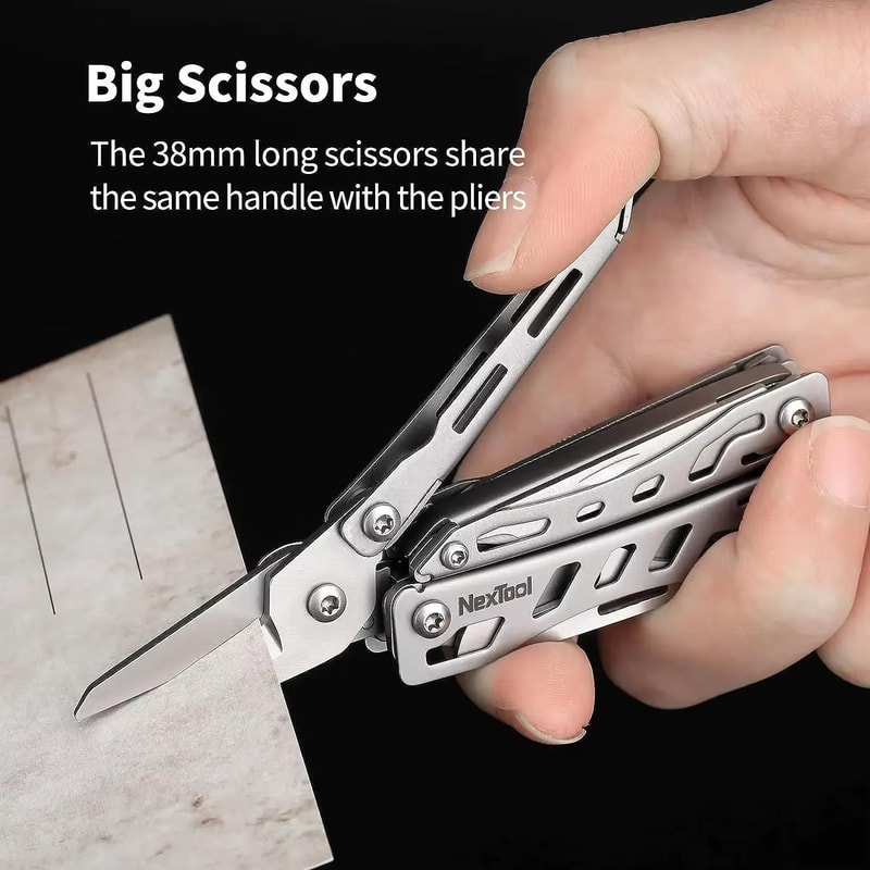 Mini Multitool 10 In 1 Compact Pocket Knife EDC Keychain Tool 4