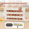 2pcsAutomatic Rolling Egg Holder Organizer For Fridge With 4 Layer Stackable Egg Tray 5