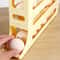 2pcsAutomatic Rolling Egg Holder Organizer For Fridge With 4 Layer Stackable Egg Tray 1