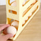 2pcsAutomatic Rolling Egg Holder Organizer For Fridge With 4 Layer Stackable Egg Tray 1
