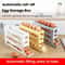 2pcsAutomatic Rolling Egg Holder Organizer For Fridge With 4 Layer Stackable Egg Tray 2