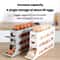 2pcsAutomatic Rolling Egg Holder Organizer For Fridge With 4 Layer Stackable Egg Tray 3