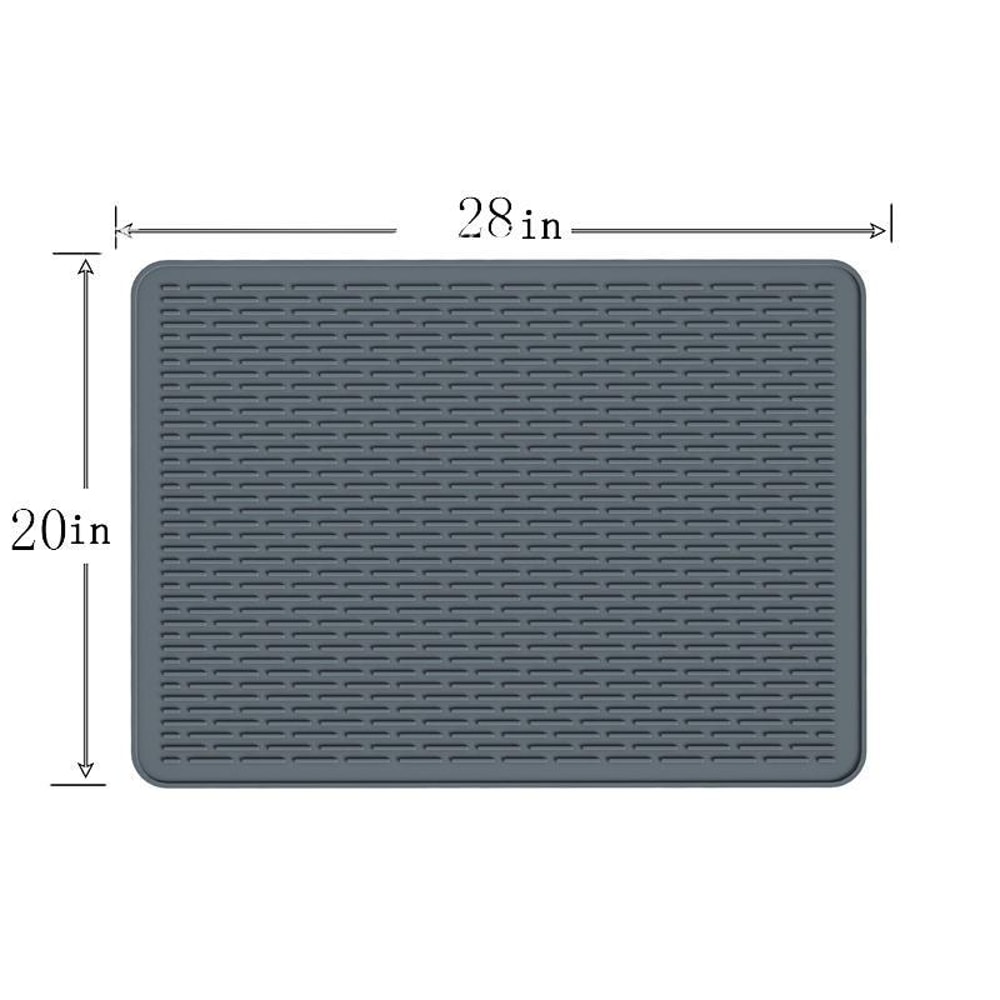 Large Silicone Stove Mat Heatresistant Countertop Protector Dish Drying Mat 1