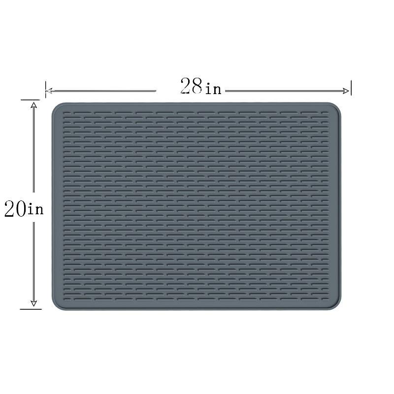 Large Silicone Stove Mat Heatresistant Countertop Protector Dish Drying Mat 1