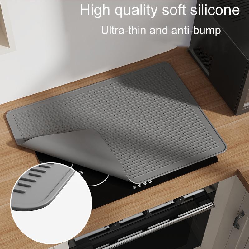 Large Silicone Stove Mat Heatresistant Countertop Protector Dish Drying Mat 4