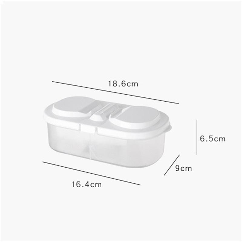 Double Grid Sealed Food Storage Containers Refrigerator Organizer for Multigrain and Kitchen Storage