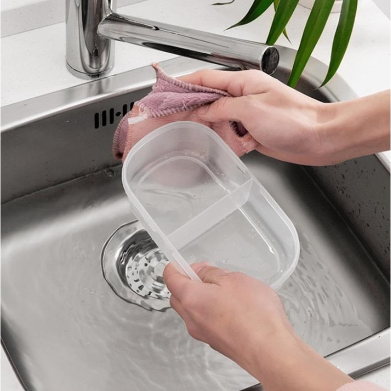 Double Grid Sealed Food Storage Containers Refrigerator Organizer for Multigrain and Kitchen Storage