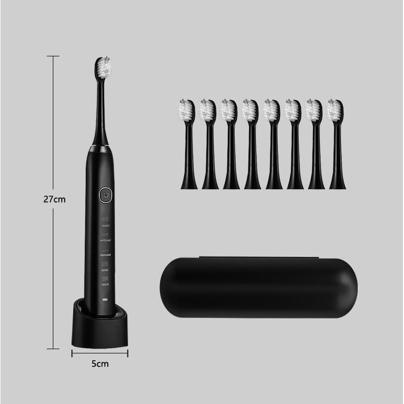 IPX7 Waterproof Sonic Electric Toothbrush With 8 Brush Heads And 5 Modes 2