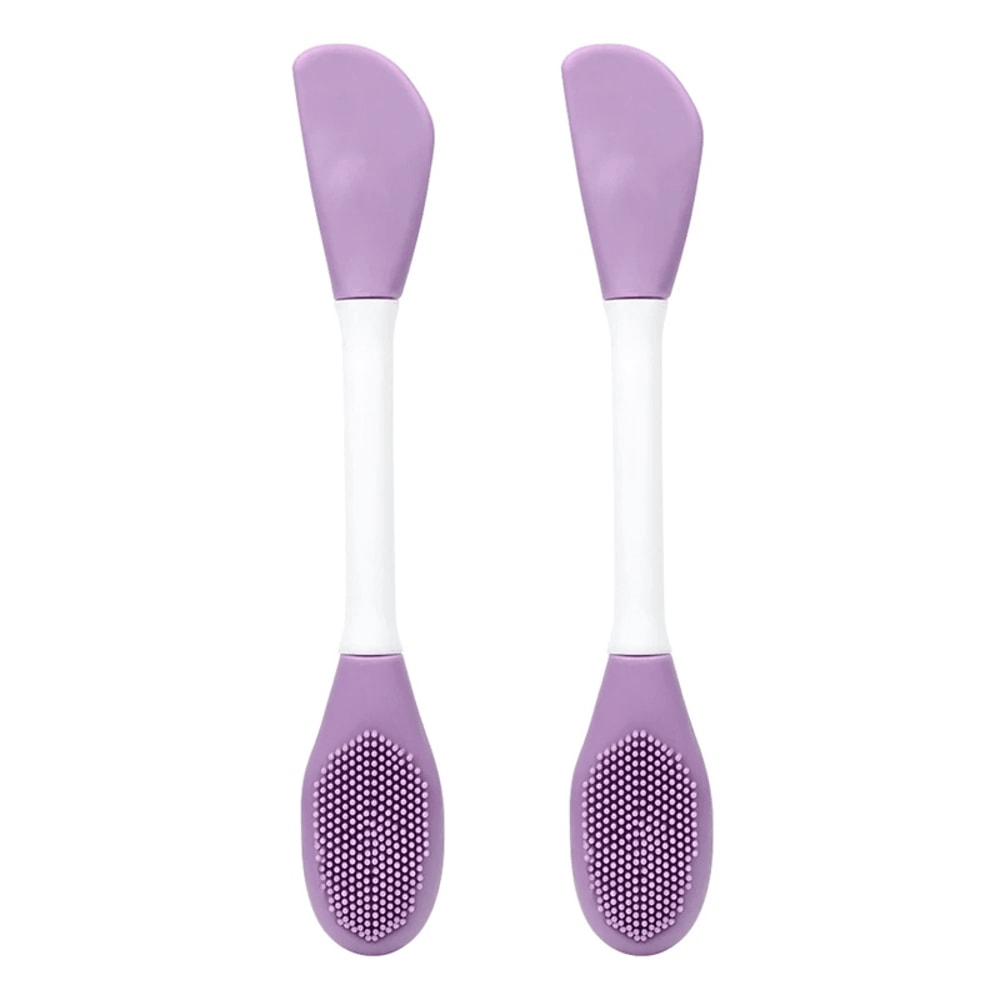 Dual Head Silicone Face Mask Brush Set For Clean Mask Application 12