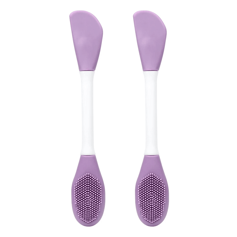 Dual Head Silicone Face Mask Brush Set For Clean Mask Application 12