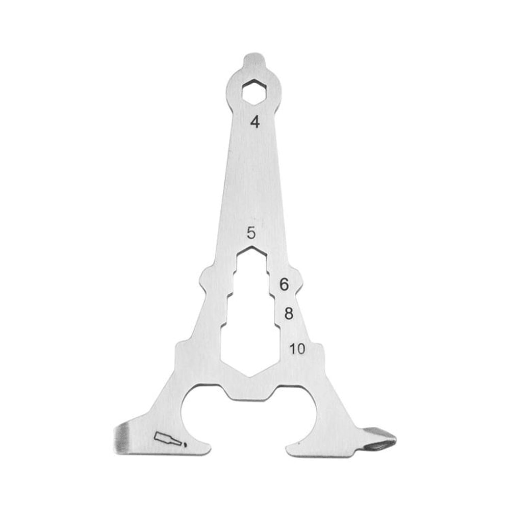 Shark Shape Multi Tool Card Stainless Steel Bottle Opener Tool Pocket EDC Survival Tool 8