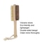 Wooden Foot Scrubber with Pumice Stone and Bristle Brush