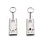 Triple Tube Survival Whistle Stainless Steel Emergency Safety Signal Keychain 1