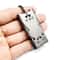 Triple Tube Survival Whistle Stainless Steel Emergency Safety Signal Keychain 3