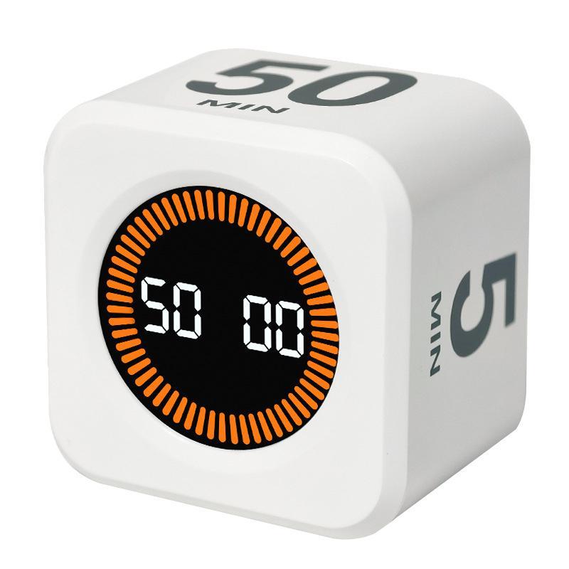 Smart Flip Cube Visual Timer With Gravity Sensing For Study Fitness And Focus 8