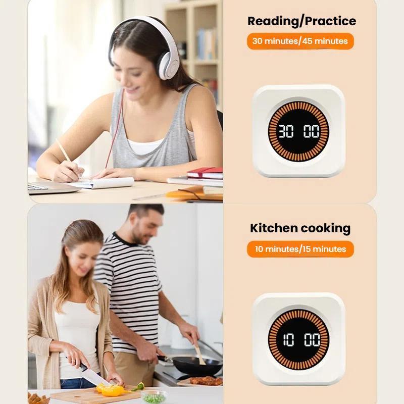 Smart Flip Cube Visual Timer With Gravity Sensing For Study Fitness And Focus 6