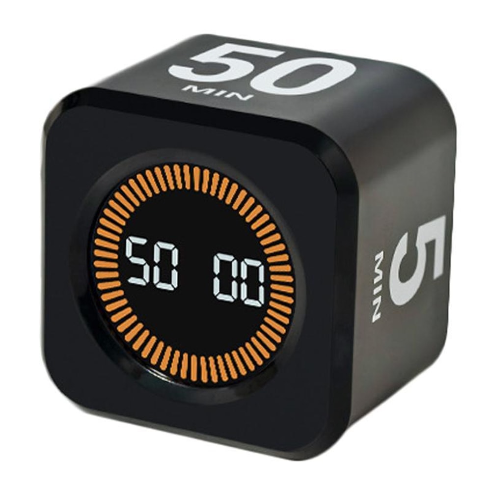 Smart Flip Cube Visual Timer With Gravity Sensing For Study Fitness And Focus 9