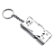 Triple Tube Survival Whistle Stainless Steel Emergency Safety Signal Keychain 10