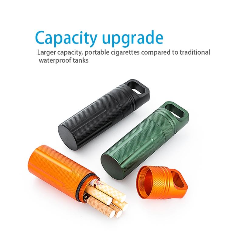 Waterproof Aluminum EDC Capsule Canister Portable Survival Storage 6