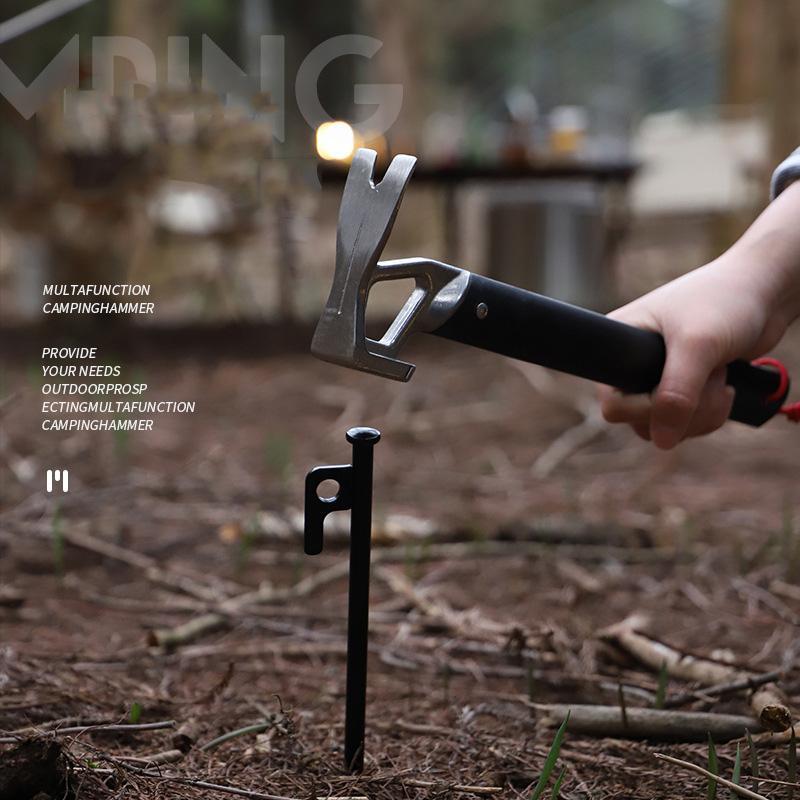Lightweight Camping Hammer Tent Stake Mallet With Aluminum Alloy Handle 1