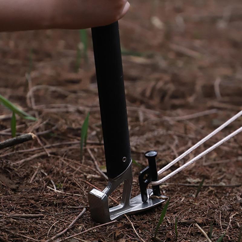 Lightweight Camping Hammer Tent Stake Mallet With Aluminum Alloy Handle 3
