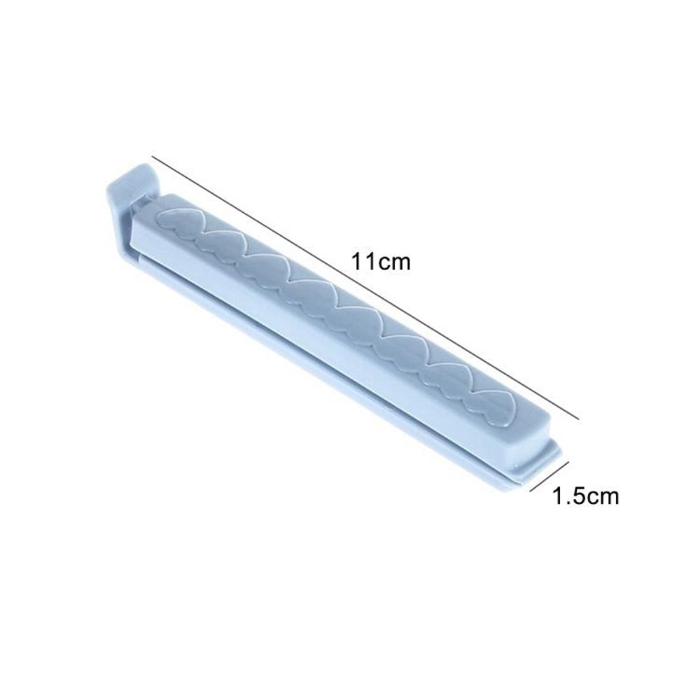 Pink Love Heart Snack Bag Clips, Plastic Food Storage Sealing Clips for Kitchen Snacks & Freshness