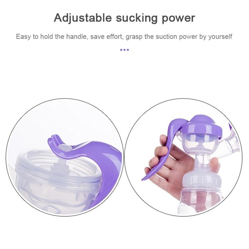 ComfortFlow Adjustable Manual Breast Pump With Gentle Massage Suction 3