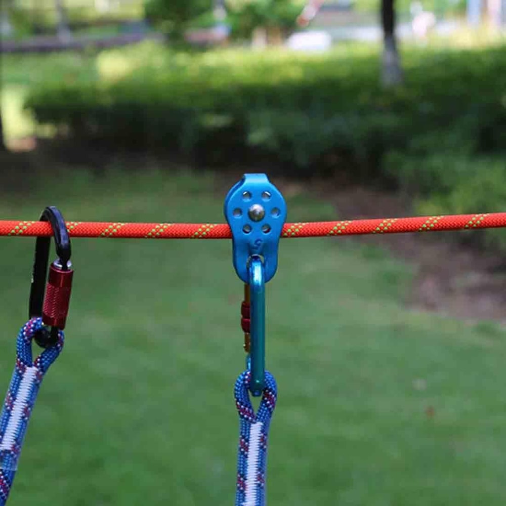 Aluminum Alloy Climbing Pulley For Rope Systems Lightweight Mountaineering Pulley Gear 1