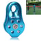 Aluminum Alloy Climbing Pulley for Rope Systems Lightweight Mountaineering Pulley Gear