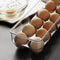 Stackable Egg Storage Box with Lid Refrigerator Egg Tray Organizer for Kitchen Fridge PET