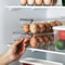 Stackable Egg Storage Box with Lid Refrigerator Egg Tray Organizer for Kitchen Fridge PET