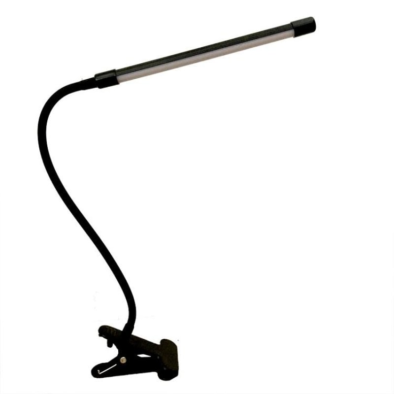 USB ClipOn LED Desk Lamp With Flexible Gooseneck Adjustable Brightness For Reading And Work 1