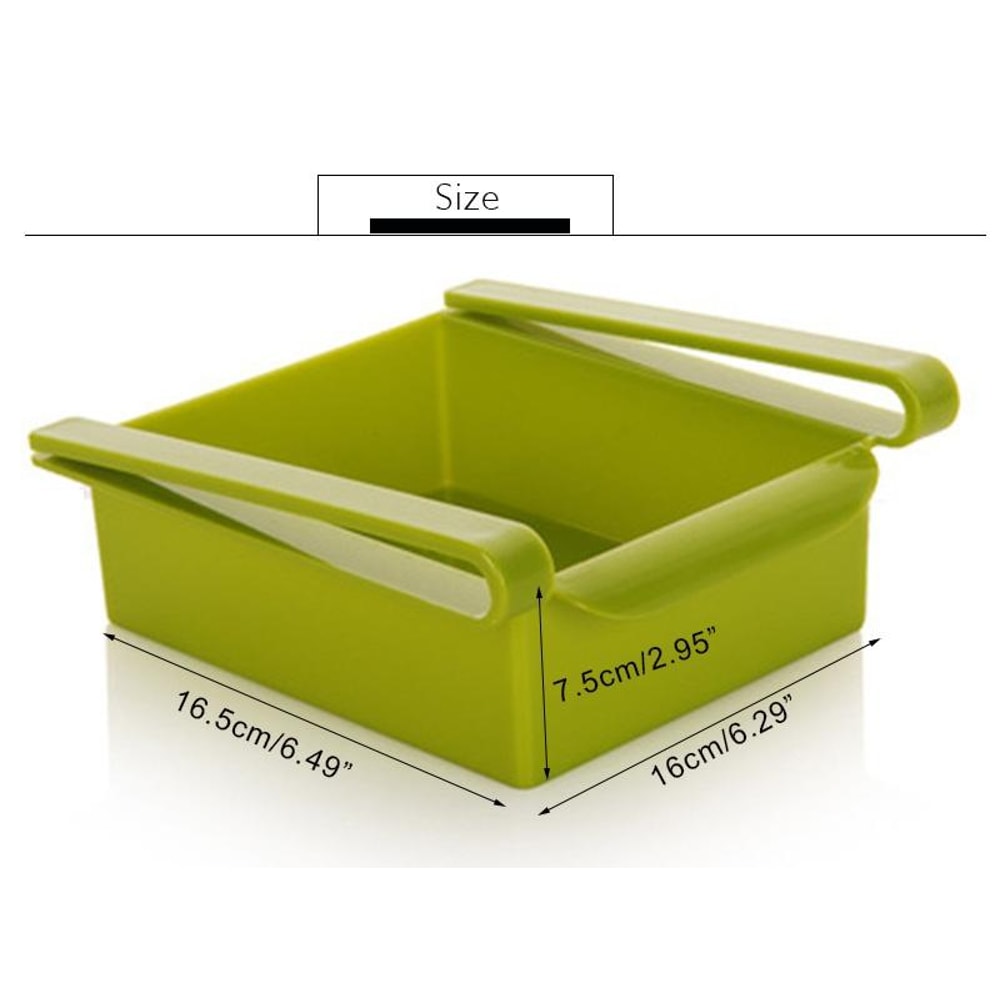 Multifunction Pull-Out Refrigerator Storage Rack & Fridge Freezer Drawer Organizer Shelf Holder