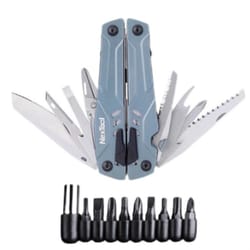 14 in 1 camping multi tool folding pliers with scissors & bits