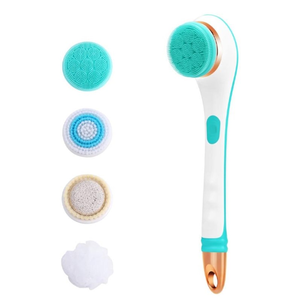 Electric Bath Massage Brush MultiFunction LongHandled Scrubbing Device 0