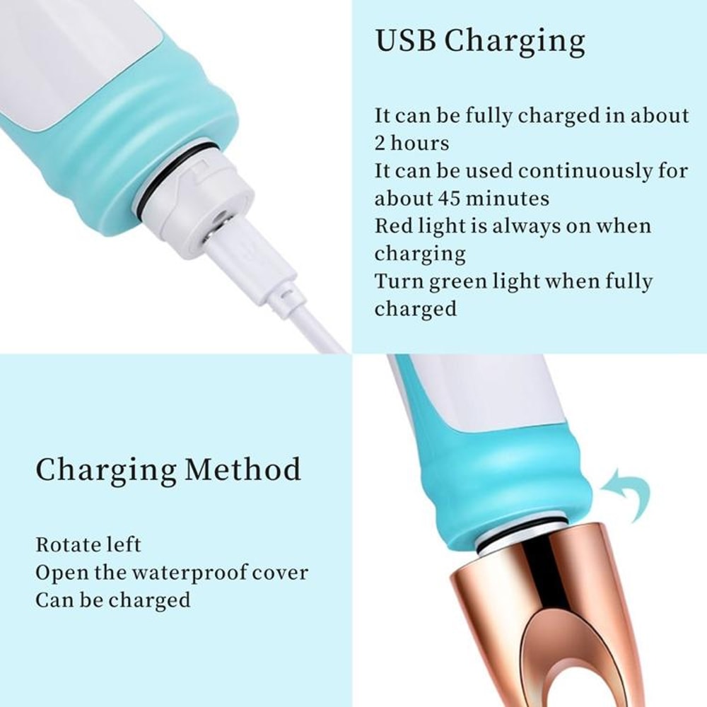 Electric Bath Massage Brush MultiFunction LongHandled Scrubbing Device 5