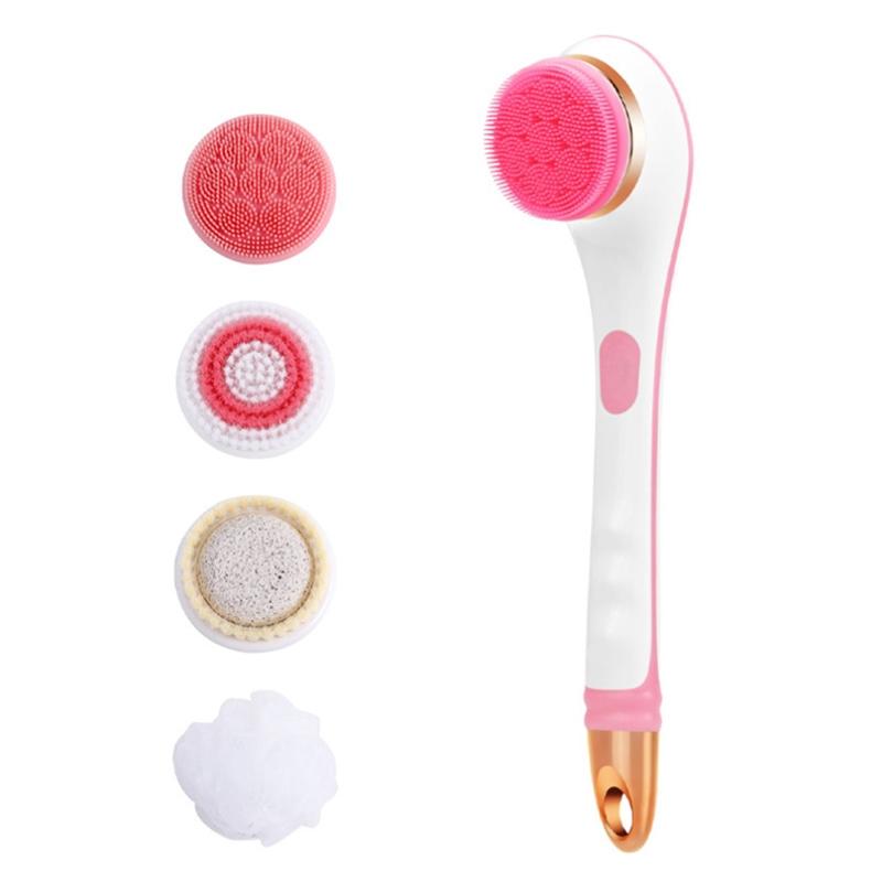 Electric Bath Massage Brush MultiFunction LongHandled Scrubbing Device 7