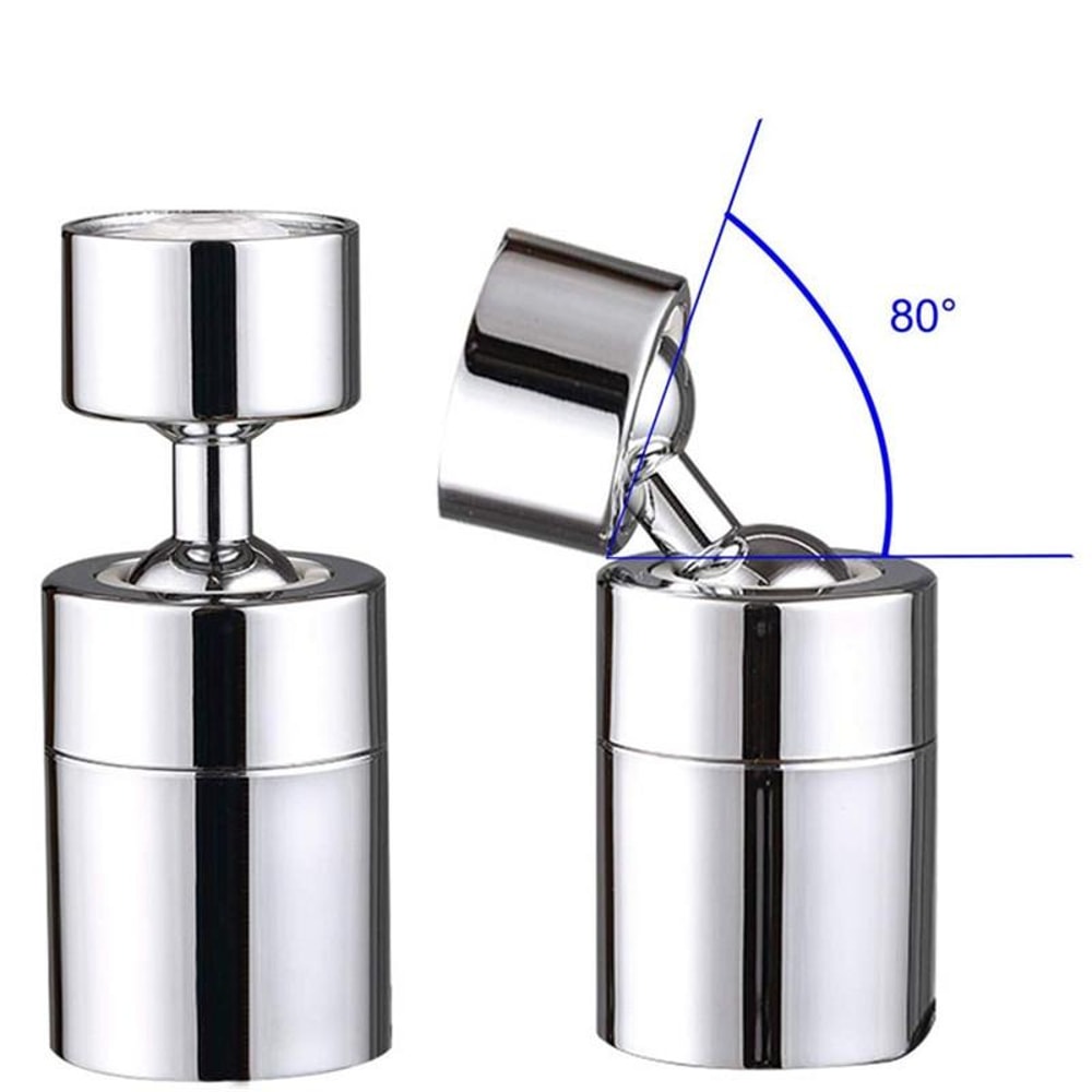 Dual Function Kitchen Faucet Aerator Bubbler Splash Proof Copper ABS Filter Nozzle