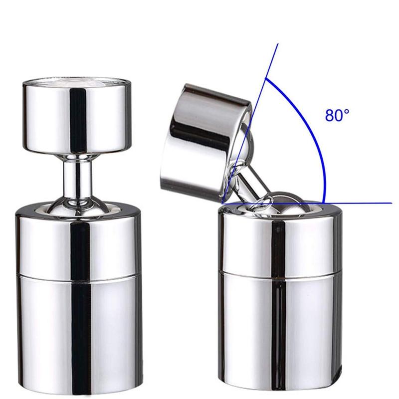 Dual Function Kitchen Faucet Aerator Bubbler Splash Proof Copper ABS Filter Nozzle