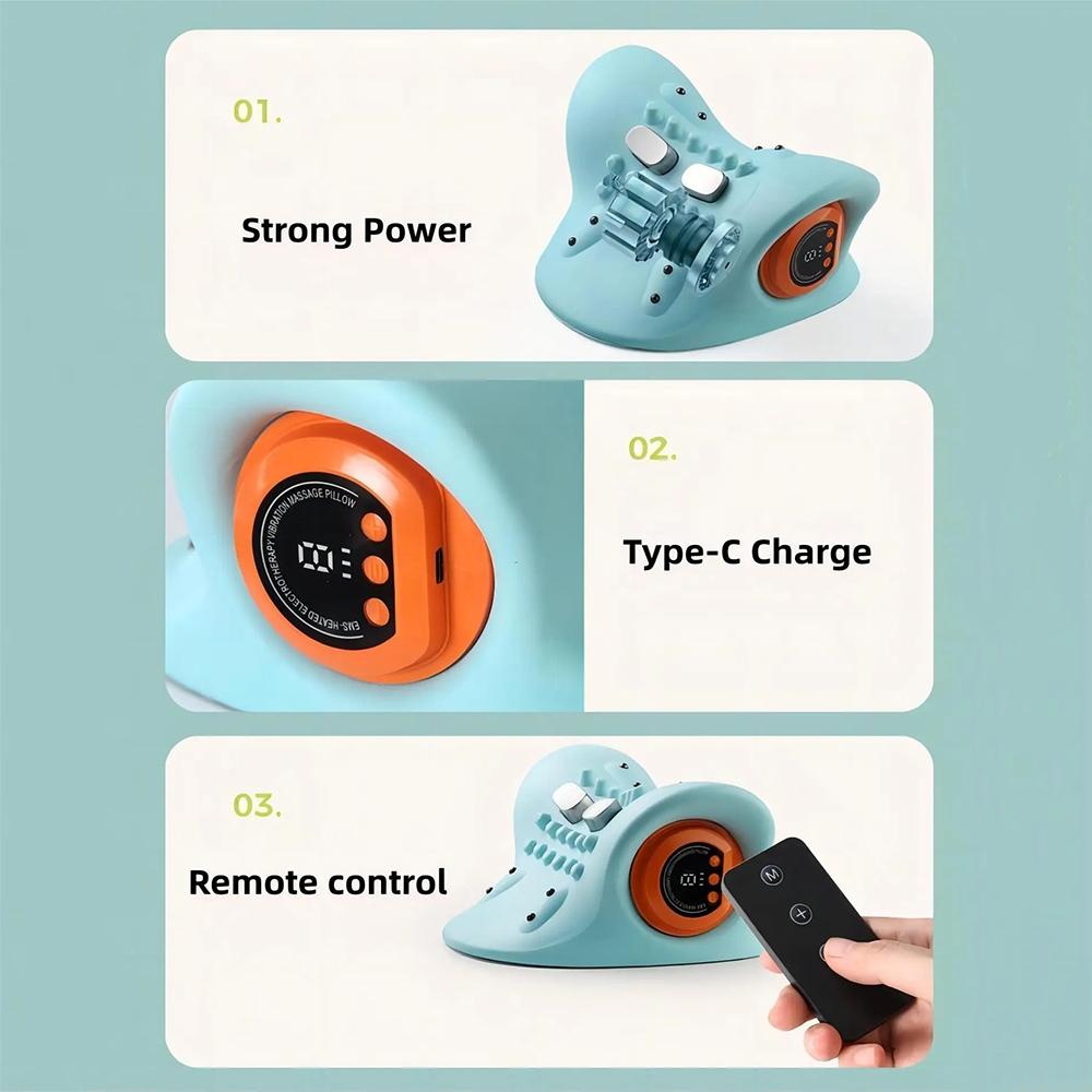 Smart EMS Neck Shoulder Massager With Heat For Deep Pain Relief 2