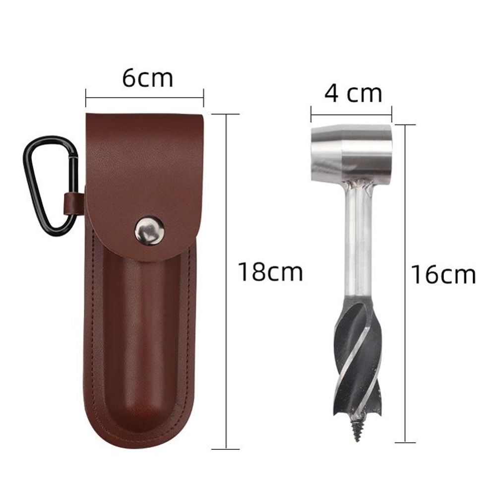 Steel Outdoor Survival Punch Drill Tool Set Durable Outdoor Survival Tool Hand Drill Bit For Bushc 1