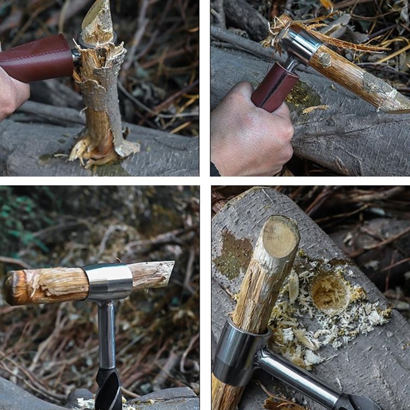 Steel Outdoor Survival Punch Drill Tool Set Durable Outdoor Survival Tool Hand Drill Bit For Bushc 9