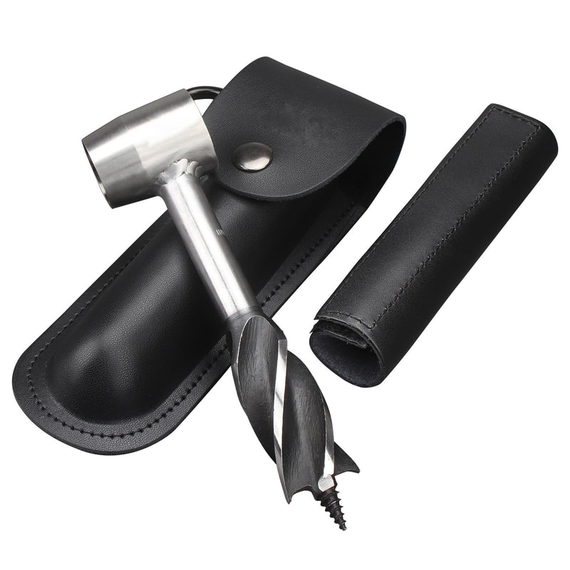 Steel Outdoor Survival Punch Drill Tool Set Durable Outdoor Survival Tool Hand Drill Bit For Bushc 6