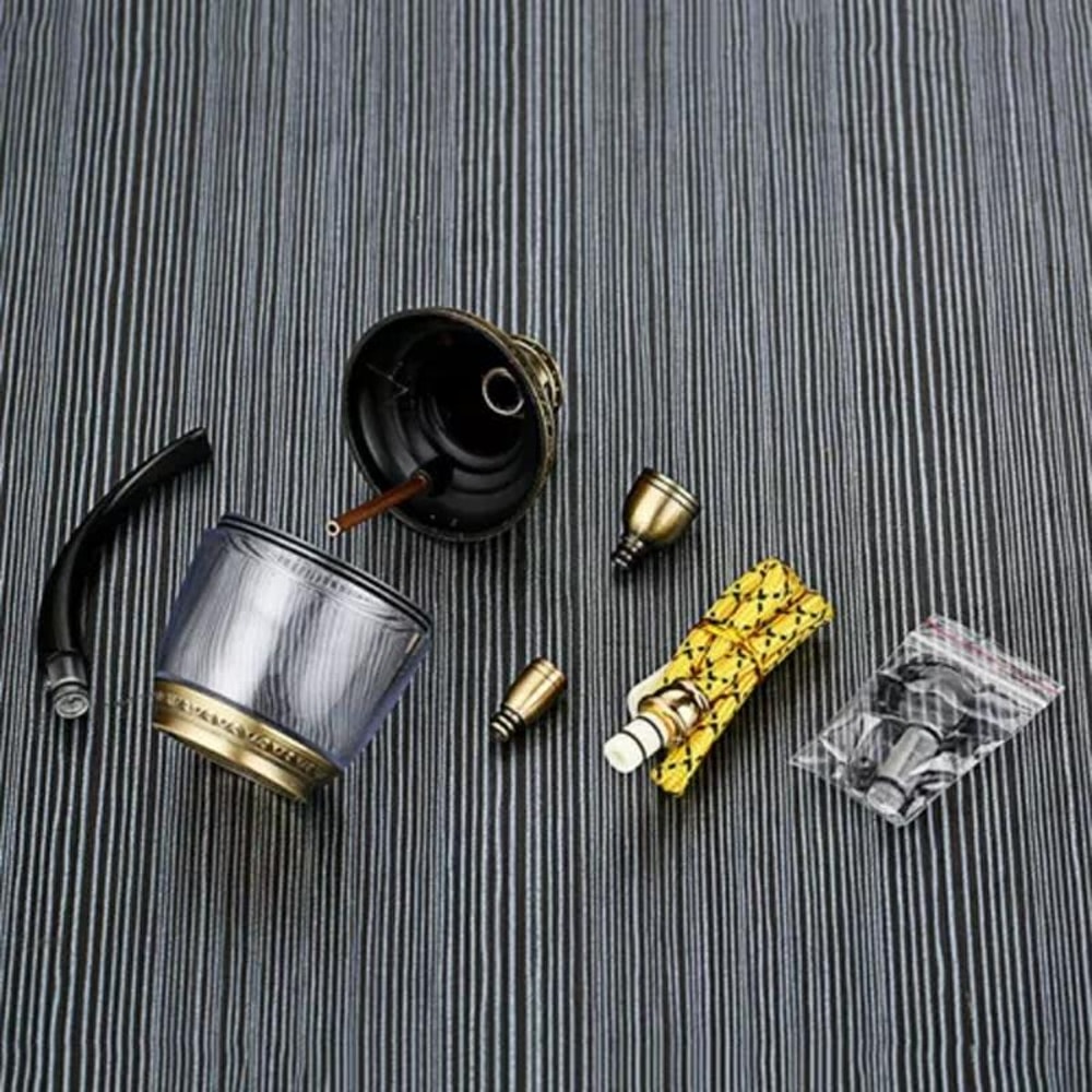 Portable Filtered Hookah Mini Set With Long Hose Dual Purpose Smoking Device 8