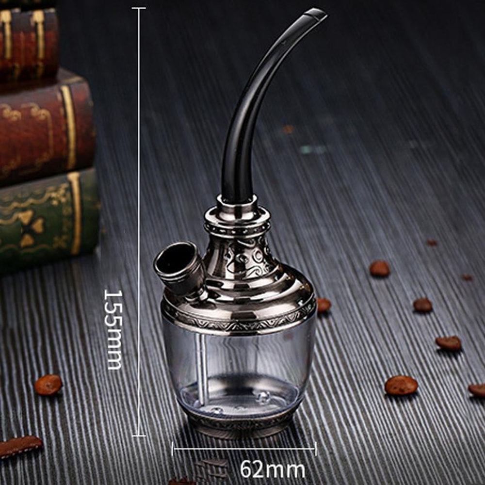 Portable Filtered Hookah Mini Set With Long Hose Dual Purpose Smoking Device 2