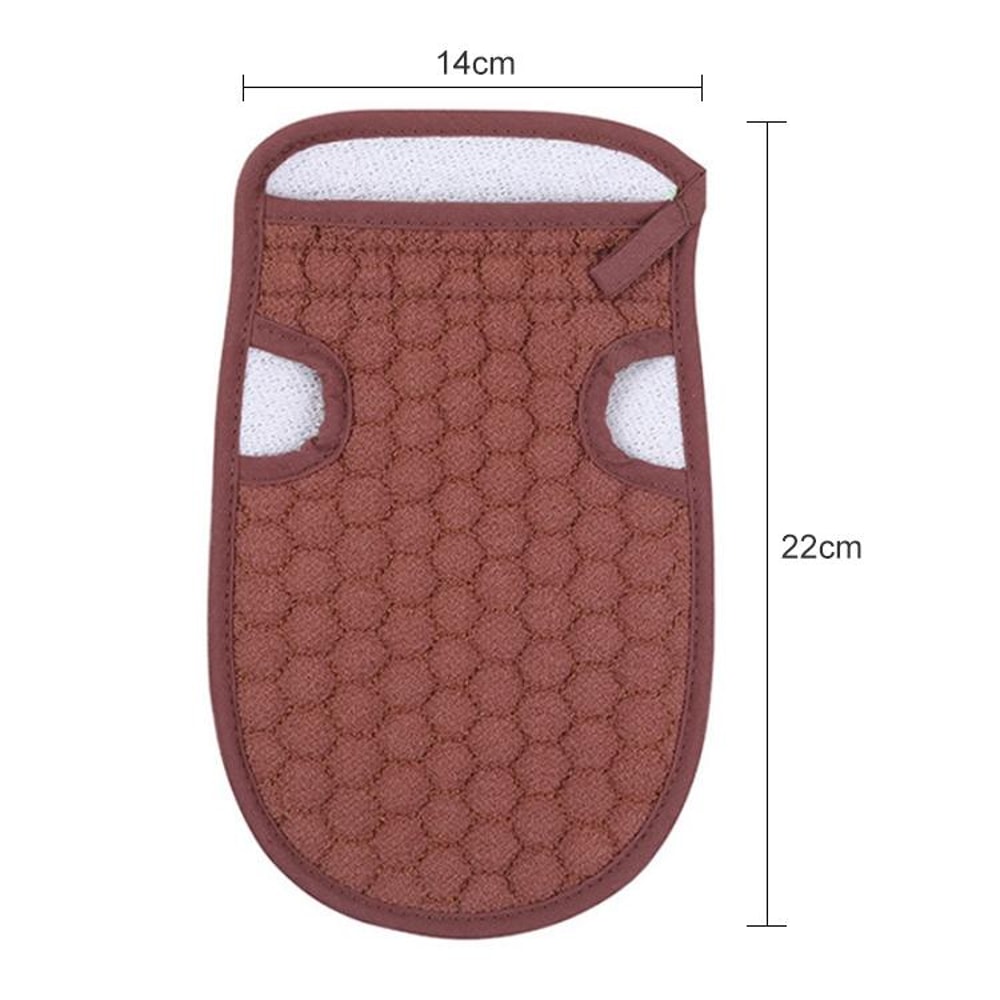 Exfoliating Shower Gloves SkinSmoothing Coffee Massage Mitt For Spa Like Relaxation 2