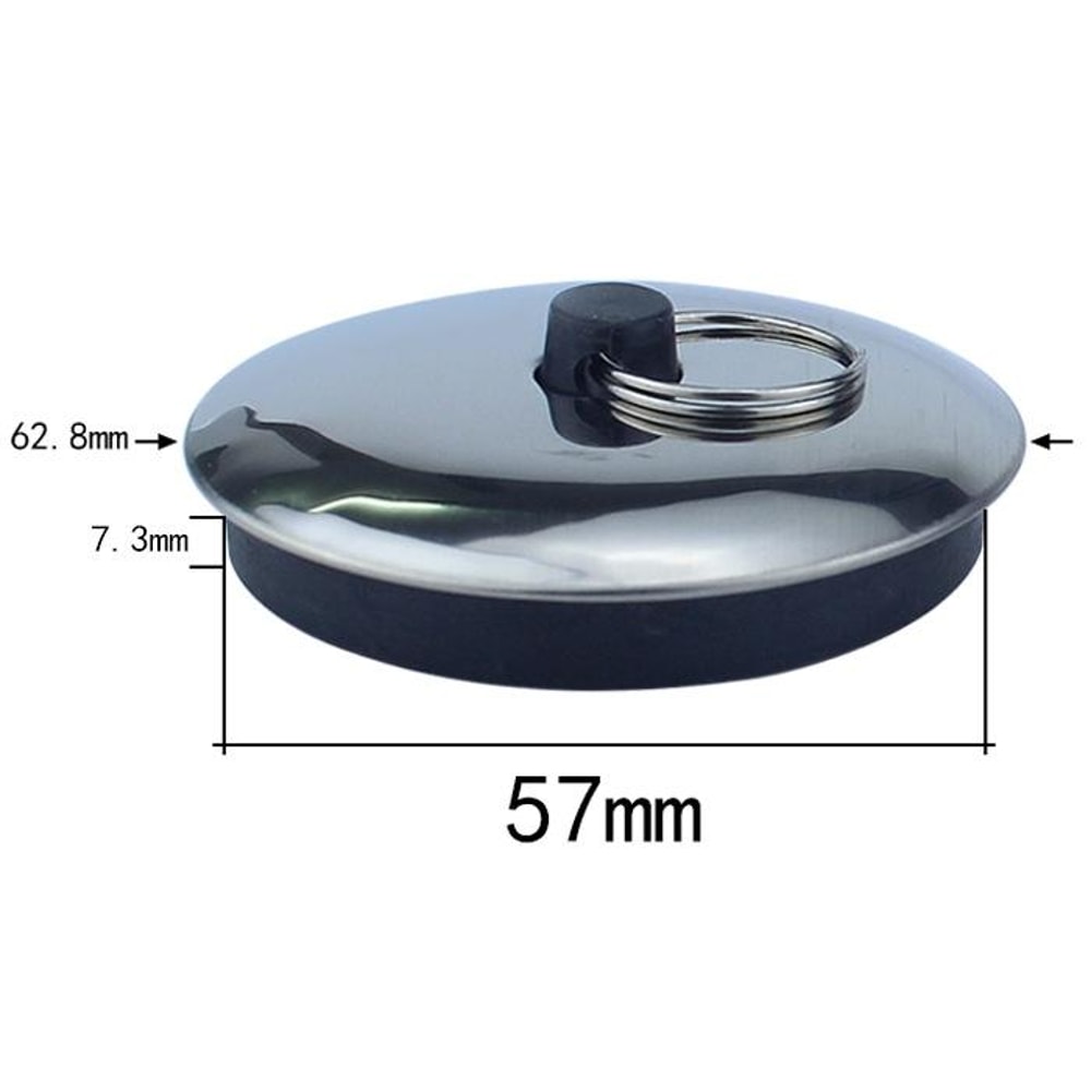 Rubber Sink & Bathtub Drain Stopper Plug Set Kitchen Bathroom Water Seal Plugs