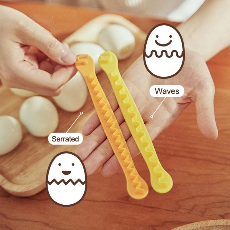 Lace Egg Cutter Set, DIY Egg Mold & Egg Decoration Tool for Cute Smiley Face Eggs and Salad Garnish
